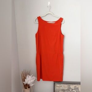 Vince Orange Silk dress- L